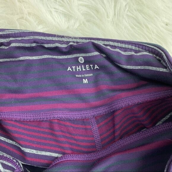 Athleta Chaturanga Striped Mid-Rise Leggings - Picture 6 of 7